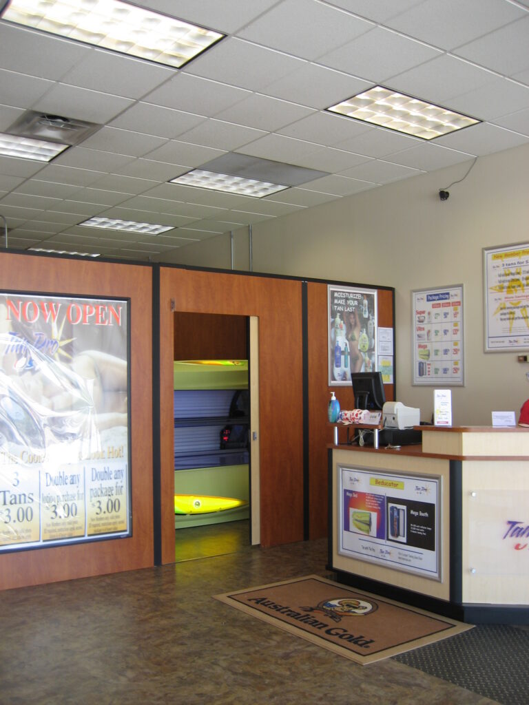 cherry panels tanning modular rooms