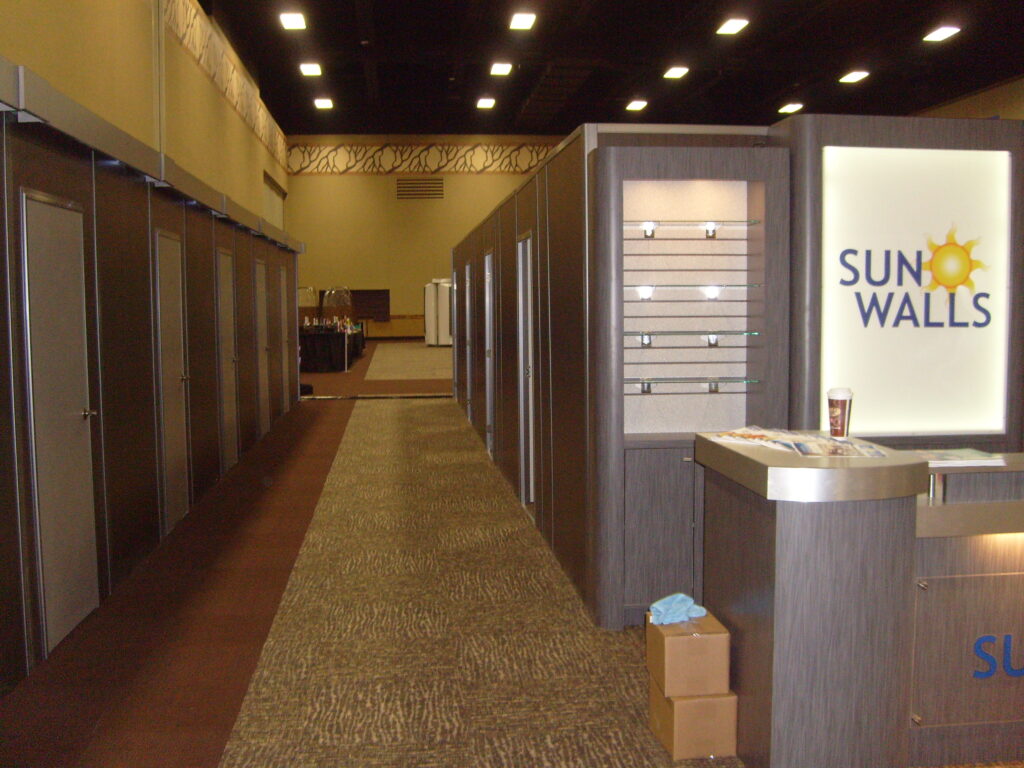 trade show modular wall room display for sunwalls
