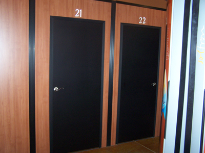 black doors on sunwalls
